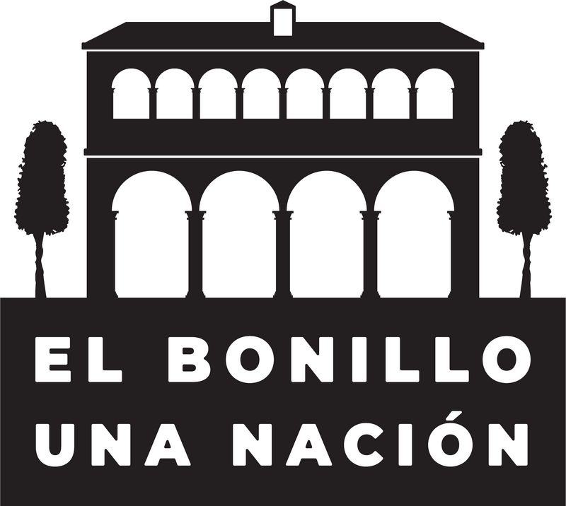 Logotipo oficial de El Bonillo una nación: el Ayuntamiento de El Bonillo sobre el nombre del partido